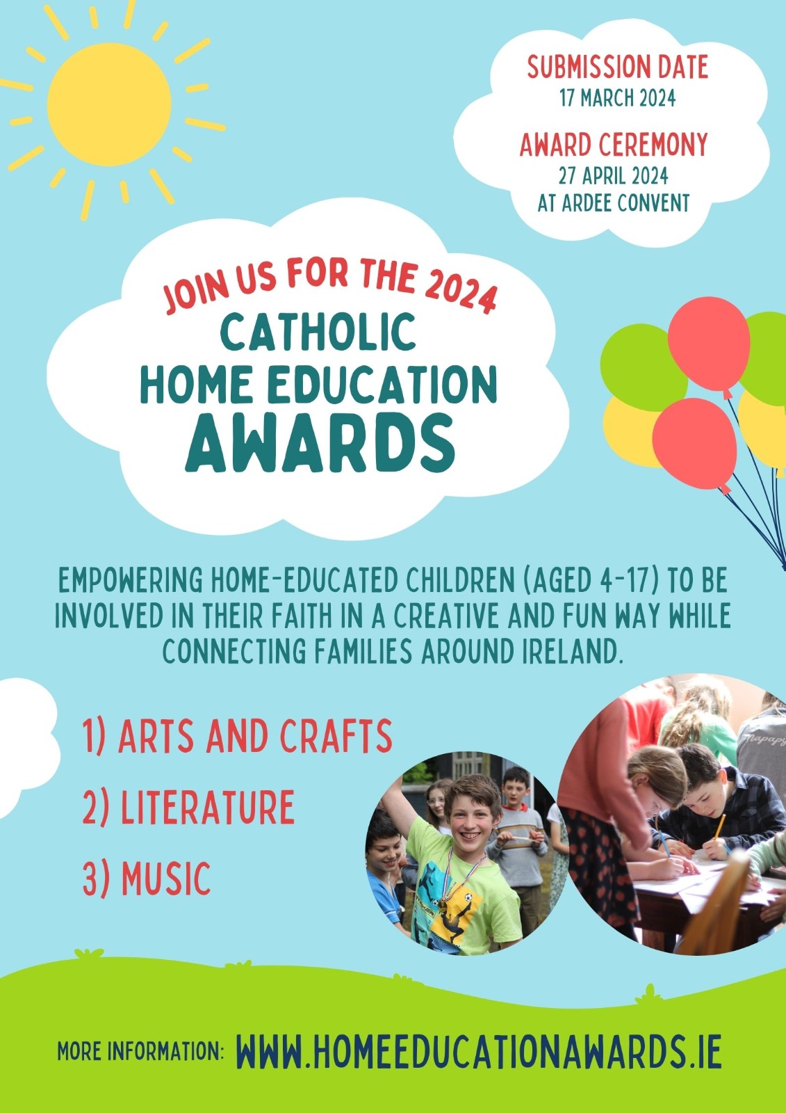 Catholic Home Education Awards Poster 2024